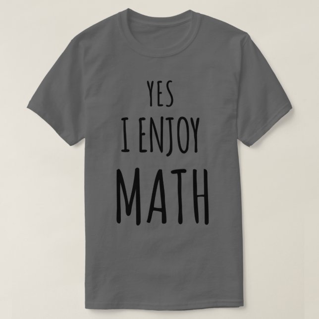 Camiseta Sim, eu gosto de matemática 14 (Frente do Design)