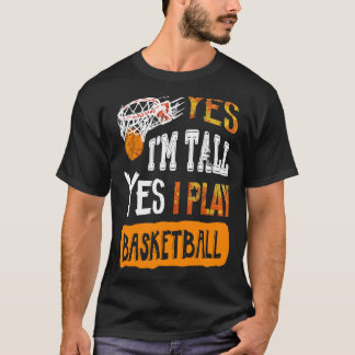 Camiseta Sim, eu jogo basquete