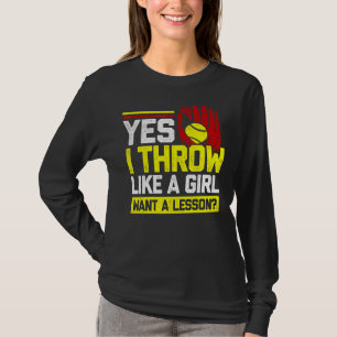 Camiseta Sim, Eu Jogo Como Uma Garota Quer Uma Lição De Sof