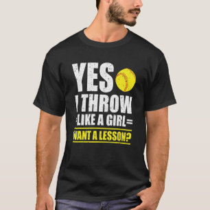 Camiseta Sim, Eu Jogo Como Uma Garota Quer Uma Lição De Sof