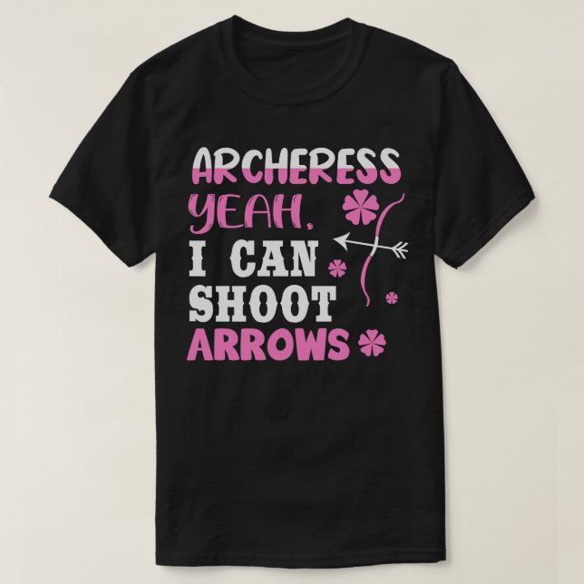 Camiseta Sim, Eu Posso Atirar Em Setas (Frente do Design)