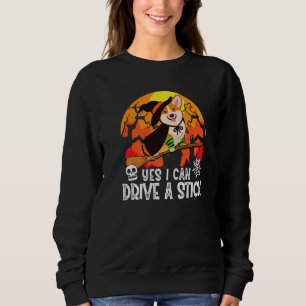 Camiseta Sim Eu Posso Dirigir Um Corgi Em Bruxaria No Hallo