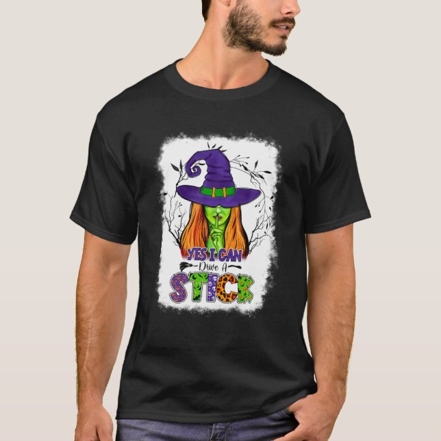 Camiseta Sim, Eu Posso Dirigir Um Feitiço De Vassoura De Br (Frente)