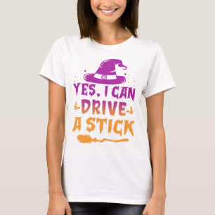Camiseta Sim, eu posso dirigir uma cola de Halloween das mu