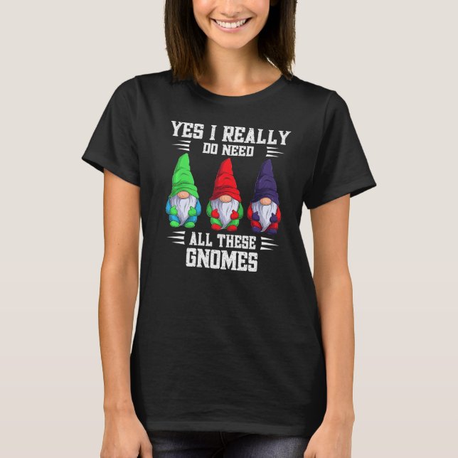 Camiseta Sim, eu realmente preciso de todos esses Gnome Jar (Frente)
