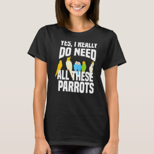 Camiseta Sim, Eu Realmente Preciso De Todos Estes Papagaios