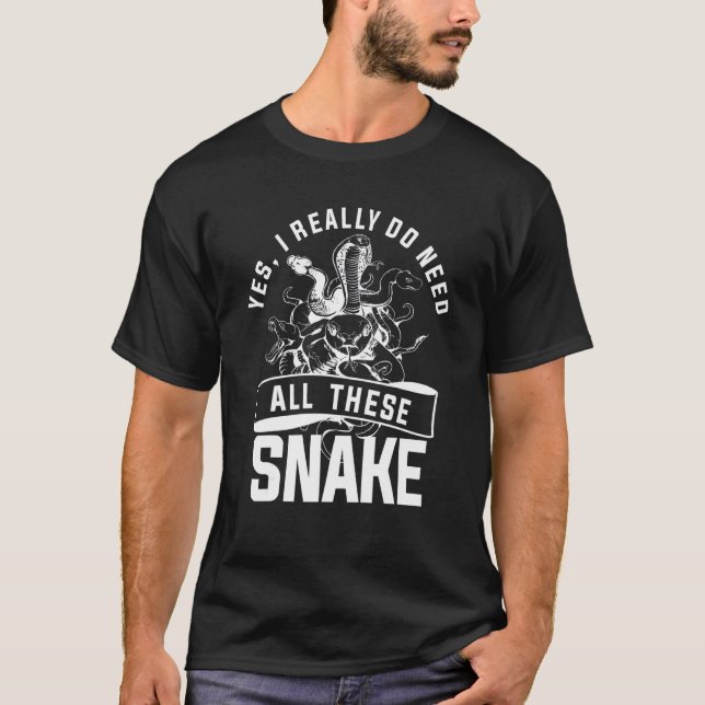 Camiseta Sim, Eu Realmente Preciso Desses Cobra Python Cobr (Frente)