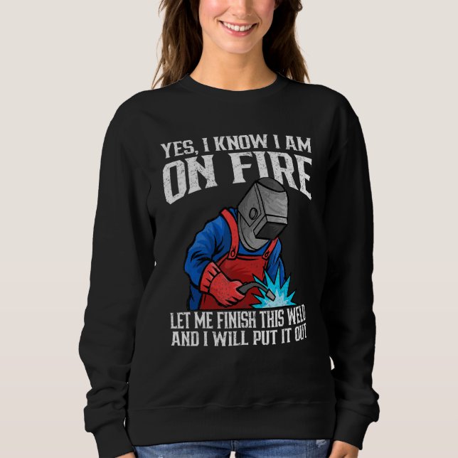 Camiseta Sim, eu sei que estou em chamas Trabalhador de met (Frente)