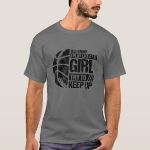 Camiseta Sim, Eu Sei Que Eu Brinco Como Uma Garota Tenta Co