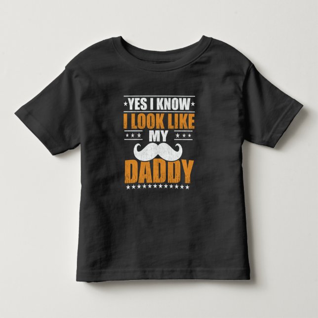 Camiseta Sim, eu sei que pareço com meu papai (Frente)