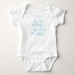 Camiseta Sim, eu sou adorável. Eu tomo após meu Guncle.
