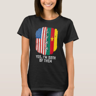 Camiseta Sim, eu sou ambos meio-americanos de metade de Cam