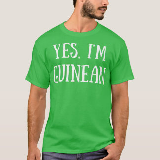 Camiseta Sim, eu sou guineense Guiné
