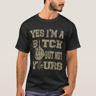 Camiseta Sim, eu sou um, mas não seu gráfico de caveira ret