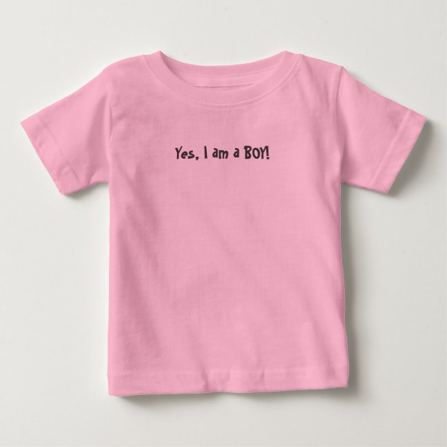 Camiseta Sim, eu sou um MENINO! (Frente)