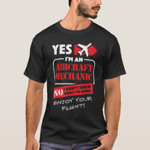 Camiseta Sim, Eu Sou Uma Aeronave Mecânica Aeronáutica, Avi