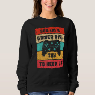 Camiseta Sim, eu sou uma garota de jogos Engraçada