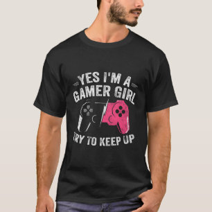 Camiseta Sim, Eu Sou Uma Garota Engraçada Jogadora De Vídeo