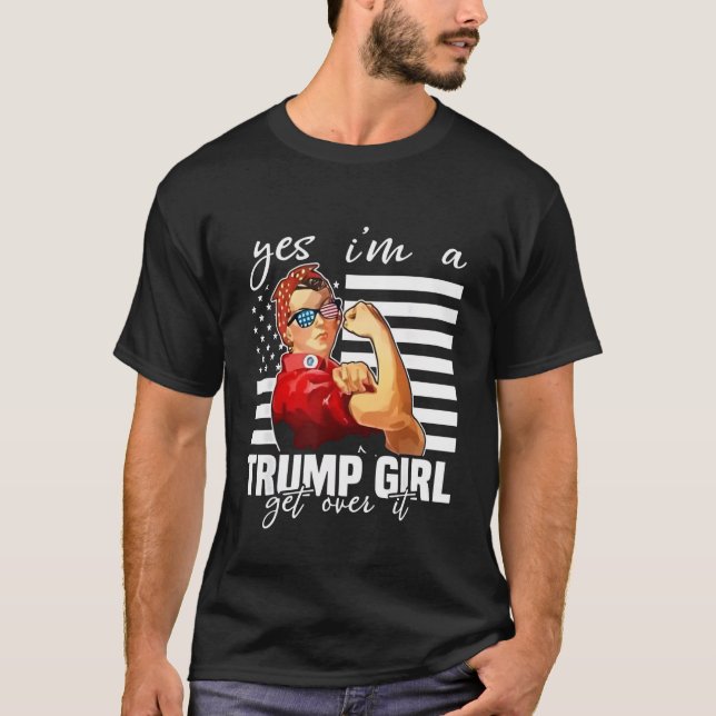 Camiseta Sim, eu sou uma Trump Girl. (Frente)