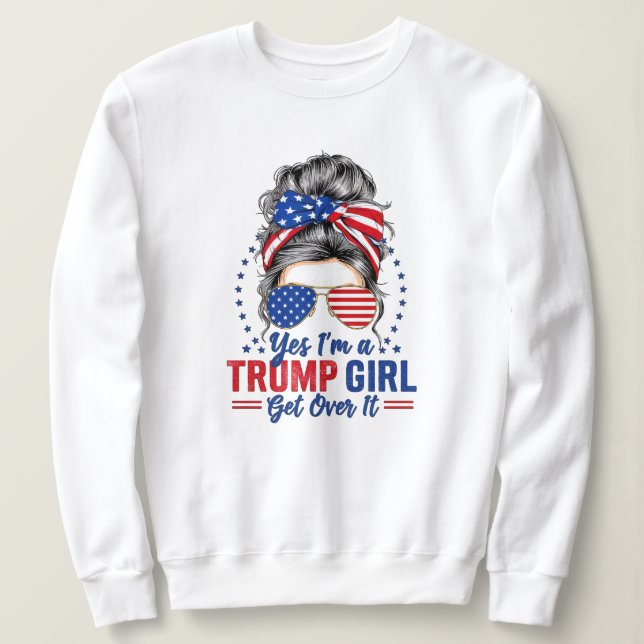 Camiseta Sim, eu sou uma Trump Girl (Frente do Design)