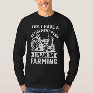 Camiseta Sim, Eu Tenho Um Fazendeiro de Aposentadoria Crian