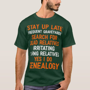 Camiseta Sim, faço genealogia genealogista Roupa Premium