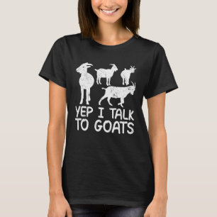 Camiseta Sim, falo com cabras e citar cabras e donos