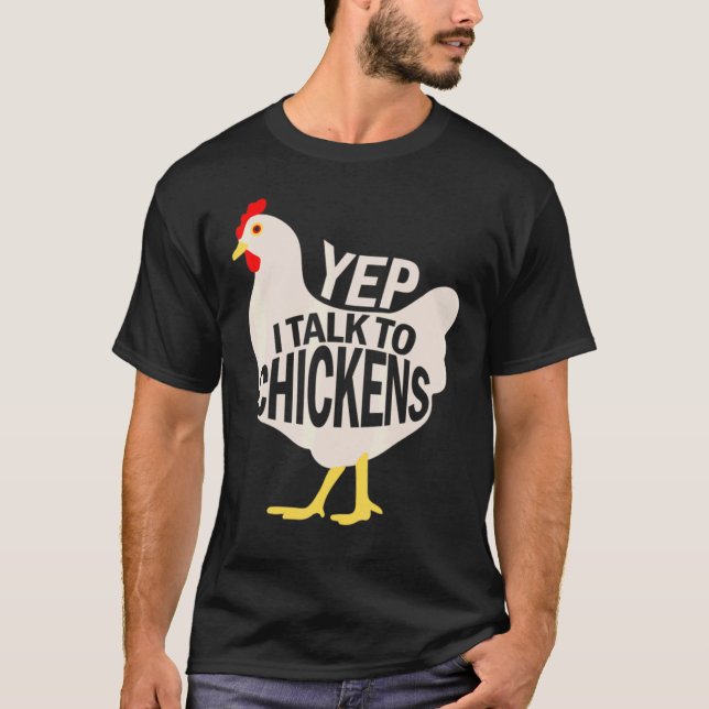 Camiseta Sim, Falo Com Galinhas (Frente)