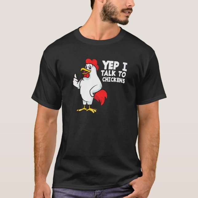 Camiseta Sim, Falo Com Galinhas (Frente)