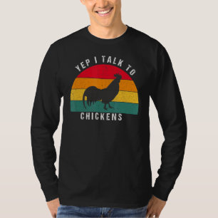 Camiseta Sim, Falo Com Galinhas Engraçadas