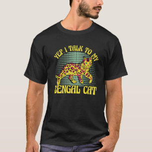 Camiseta Sim, Falo Com O Meu Gato Bengala