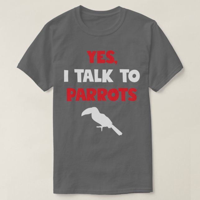 Camiseta Sim, Falo com Parrots Engraçado Presente para Aman (Frente do Design)