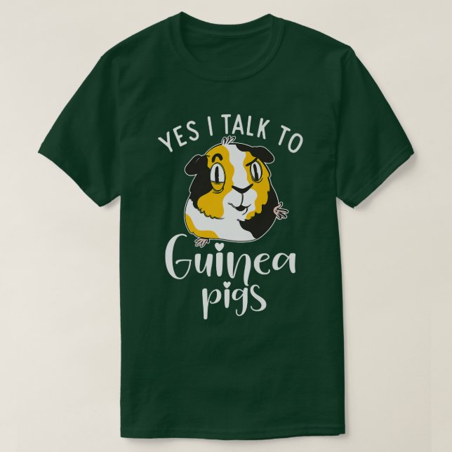 Camiseta Sim, falo com porcos da Guiné (Frente do Design)