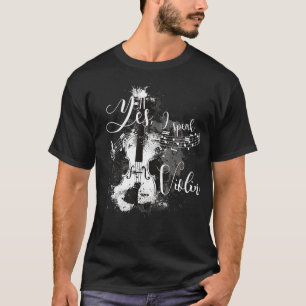 Camiseta Sim Falo Violin Funny Vintage Músico Músico Gi