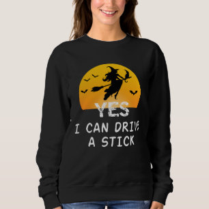Camiseta Sim ICan Dirija Uma Bruxa Engraçada de Camisa-T