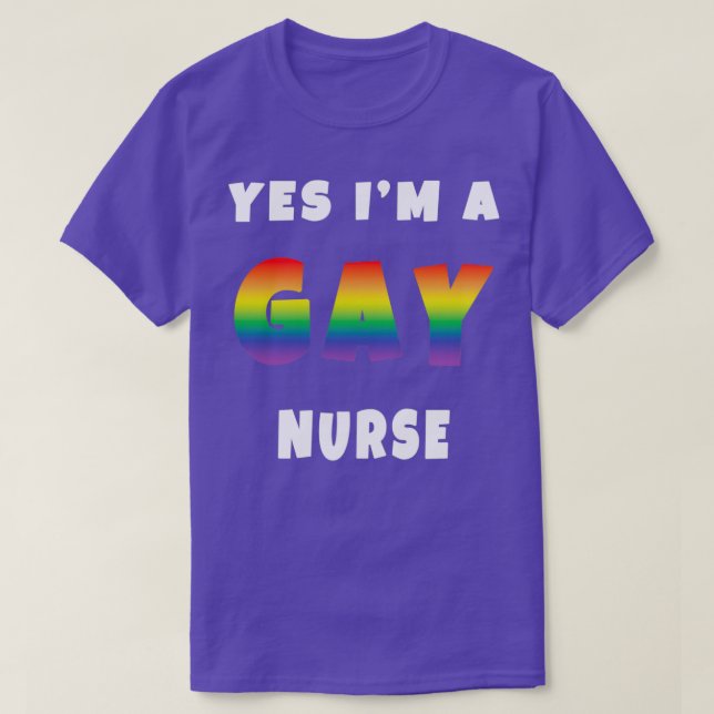 Camiseta SIM Ix27M A GAY NURSE (Frente do Design)