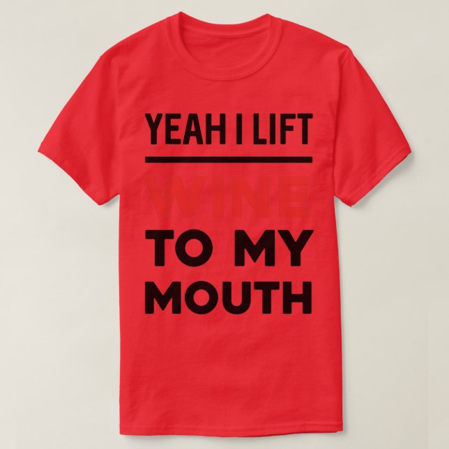 Camiseta Sim, Levanto Vinho Para Minha Boca (Frente do Design)
