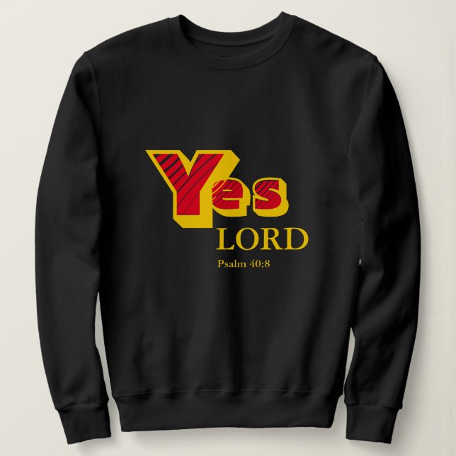 Camiseta SIM LORD | Vontade de Deus | Escritura personalizá (Frente do Design)