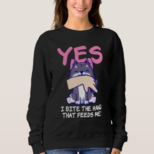 Camiseta Sim Morder A Mão Que Me Alimenta - Dito De Gato