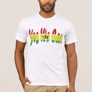 Camiseta Sim nós podemos (a bandeira de Ghana)