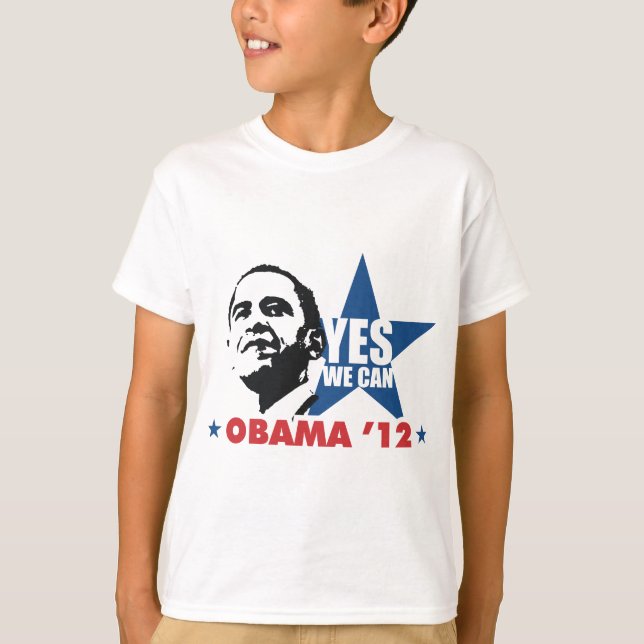 Camiseta sim nós podemos obama 12 (Frente)