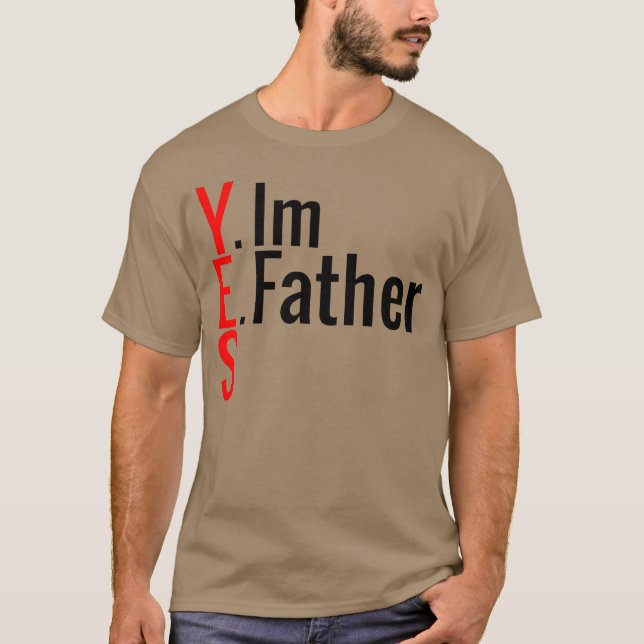 Camiseta sim, o retro da citação do pai (Frente)