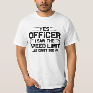 Camiseta Sim Oficial Eu Vi O Limite De Velocidade Amante De