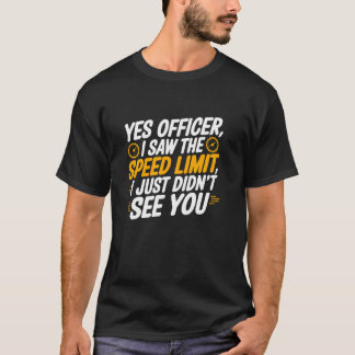 Camiseta Sim Oficial Excesso de Velocidade para Entusiastas