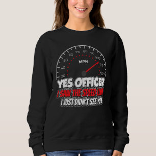 Camiseta Sim, Oficial, Vi O Car De Corrida Com Limite De Ve