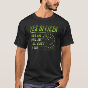 Camiseta Sim Oficial, Vi O Carro De Velocidade