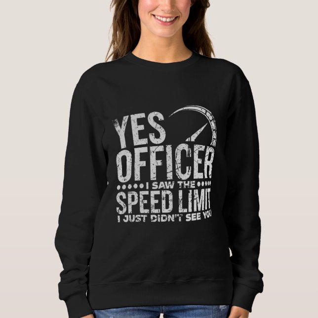 Camiseta Sim Oficial, vi o limite de velocidade (Frente)