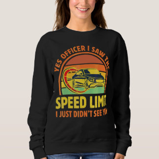 Camiseta Sim, Oficial. Vi o limite de velocidade que não vi