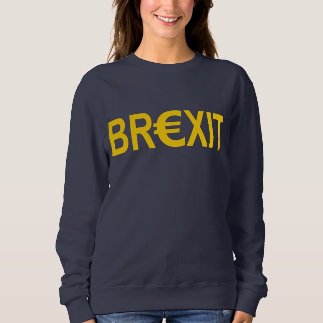 Camiseta SIM PARA BREXIT, Brexit com símbolo do euro (Frente)