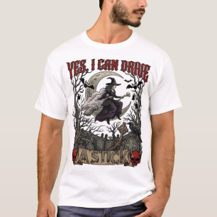 Camiseta Sim Pode Dirigir Varinha Cemitério Das Bruxas Hall